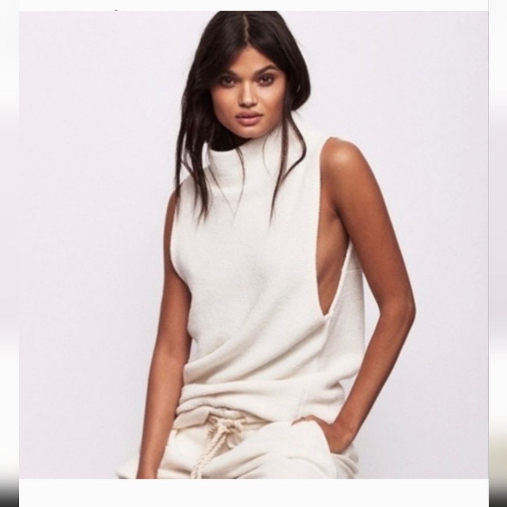 NWT Free People Ivory Ottoman Sleeveless Tunic